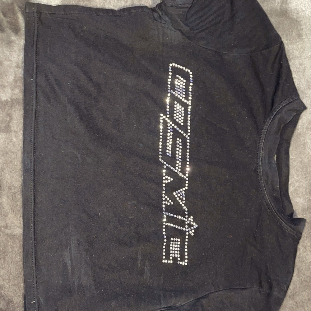 Cosmic crop top short sleeve from shein size L
